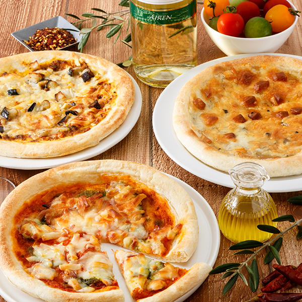 ◇〈リストランテマッサ監修〉3種のこだわりナポリ風ピッツァ*