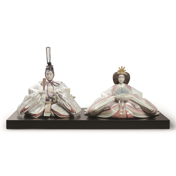 〈リヤドロ〉雛人形親王飾り(特別限定版)【ひな人形】【送料無料】