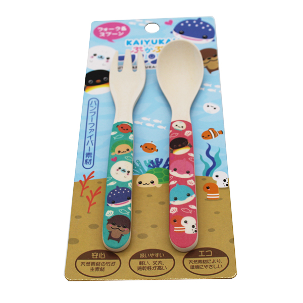 近鉄百貨店ネットショップ 海遊館 ぷかぷかフレンズ バンブーファイバーフォーク スプーン 販売中近鉄百貨店ネットショップ