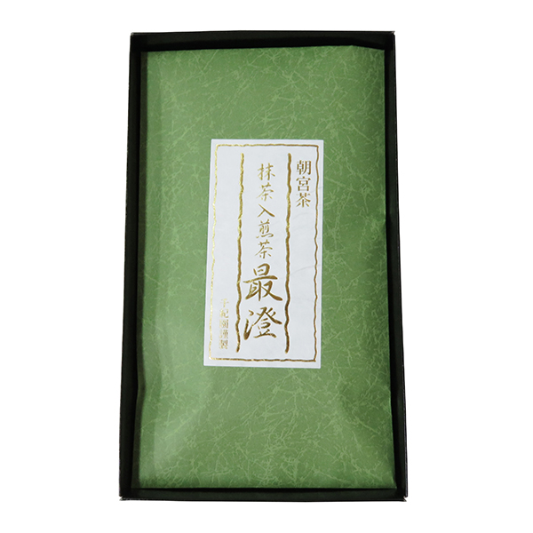 草津店取扱い商品〈千年の香り千紀園〉朝宮茶詰合せ 朝宮抹茶入り煎茶「最澄」80g
