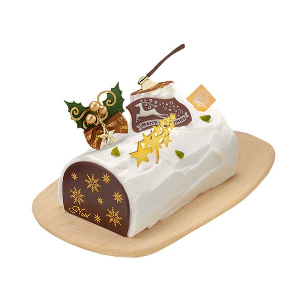 〈ラトリエドゥマッサ〉ブッシュ・ド・ノエル・ショコラピスターシュ【近鉄百貨店限定クリスマスケーキ2021】