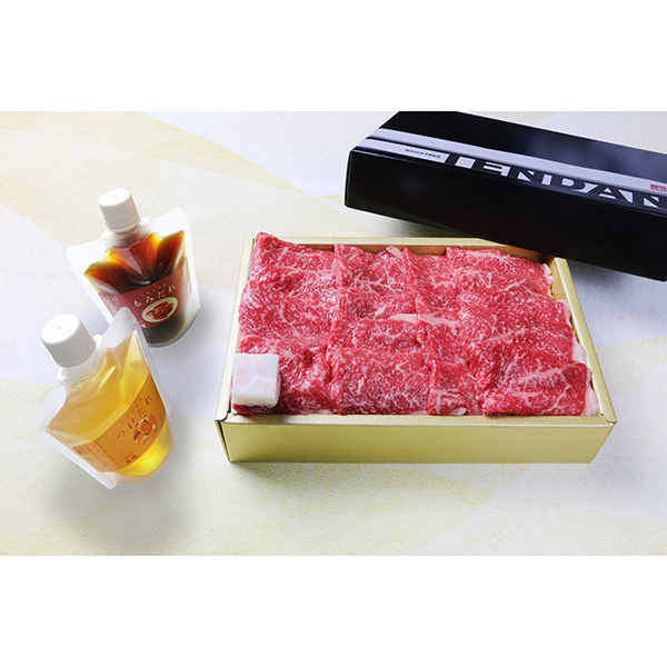 ◇〈焼肉の名門 天壇〉黒毛和牛赤身モモ肉 焼肉用 タレ付*