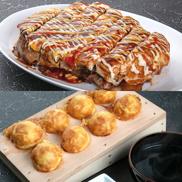 ◇〈大阪あべの明石焼たこつぼ〉明石焼、とん平焼セット*