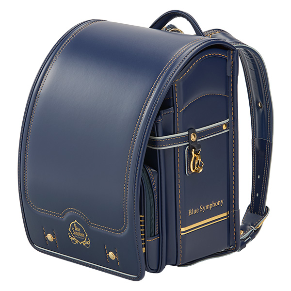 〈2026 近鉄のランドセル〉観光特急青の交響曲(シンフォニー)コラボランドセル カザマランドセル×近鉄電車 ブルー×ステッチ:ゴールド 【会員限定 送料無料】