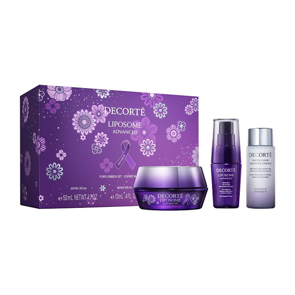 【予約販売】〈コスメデコルテ〉リポソーム アドバンスト リペアクリーム パープルリボン セット 2025
