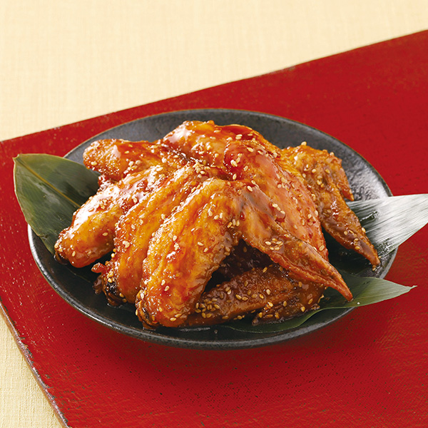 128.◇まつおか 国産手羽先の甘辛揚げ