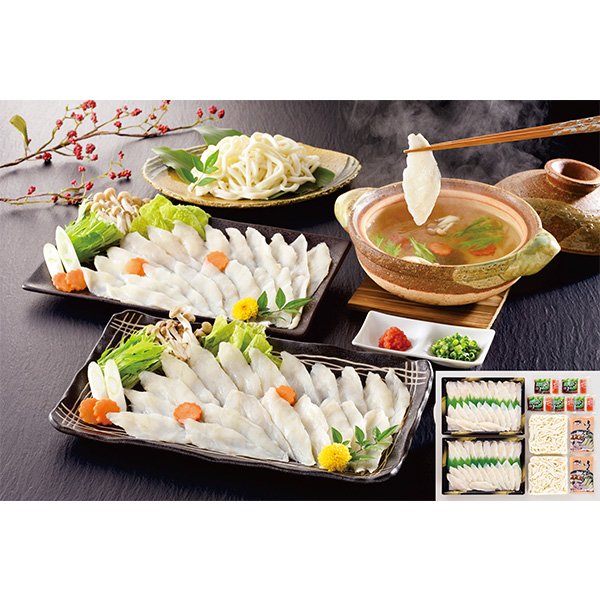 201.◇天然ふぐしゃぶ鍋・うどん付きセット(3〜4人前)