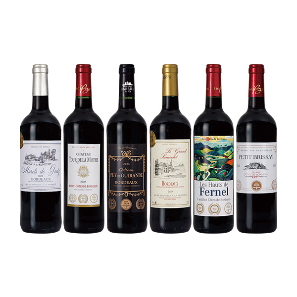 243.3冠含むボルドー金賞赤ワイン6本セット