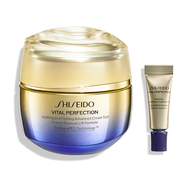 〈SHISEIDO バイタルパーフェクション〉モイスチャライザー&新シワ改善クリームキット(アドバンスクリーム ソフト)
