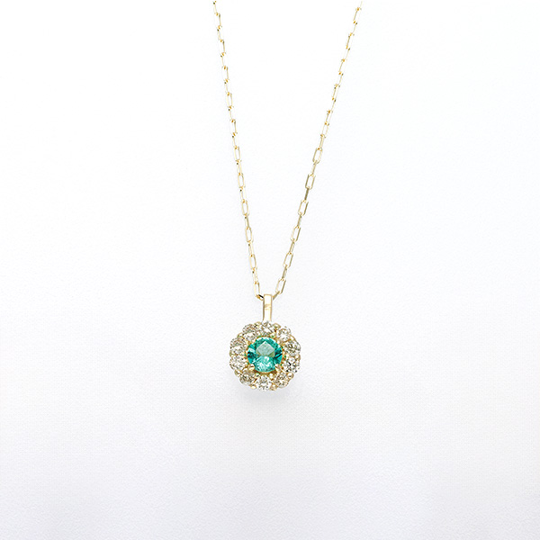 芝翫香〉K18ダイヤ入エメラルドペンダント｜近鉄百貨店ネットショップ