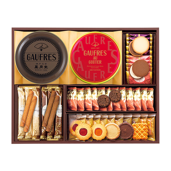 神戸風月堂 ゴーフルセット