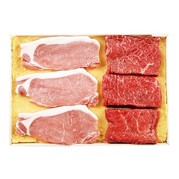 ◇はり重 黒毛和牛と豚肉の味噌漬詰合せ