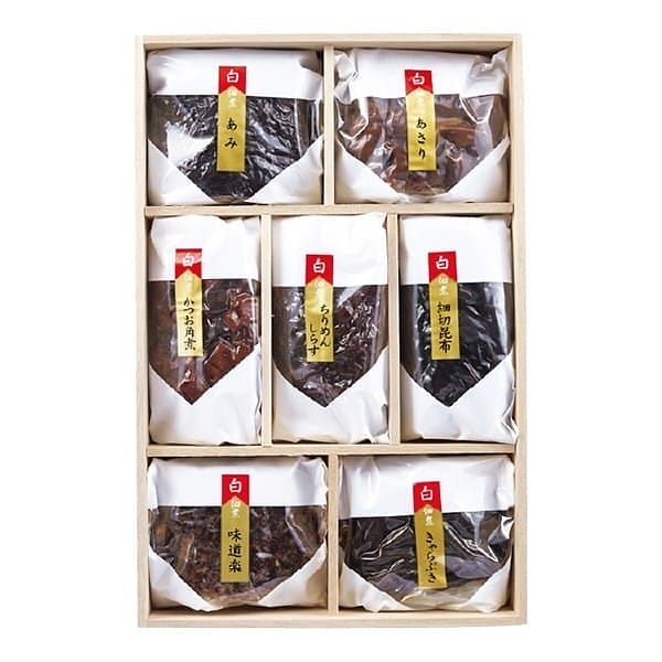 新橋玉木屋 白佃煮詰合せ7種(減塩タイプ)