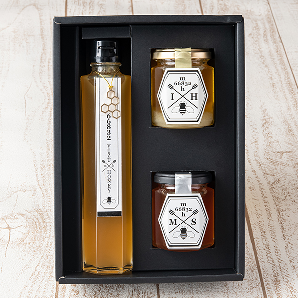 奈良店取扱い商品〈むろうはちみつ〉奈良産純粋はちみつ&はちみつゆずドリンクセット