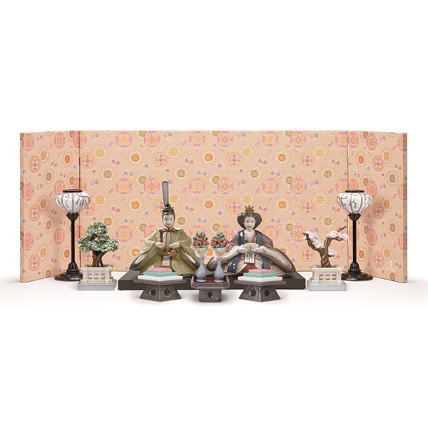 〈リヤドロ〉雛人形(Brown)【ひな人形】【送料無料】