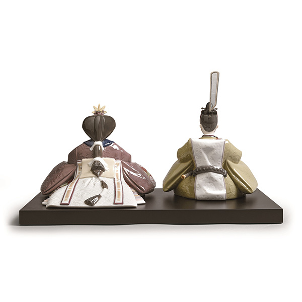 〈リヤドロ〉雛人形(Brown)【ひな人形】【送料無料】