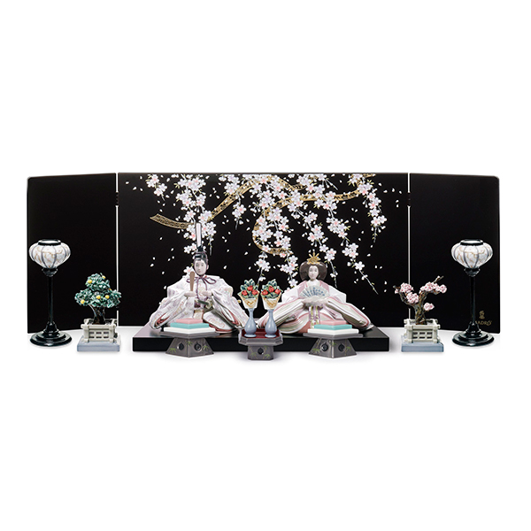 〈リヤドロ〉雛人形親王飾り(特別限定版)【ひな人形】【送料無料】