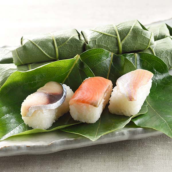 ●奈良店取扱い商品〈柿の葉すし本舗たなか〉柿の葉すし三種詰合せ 20個入