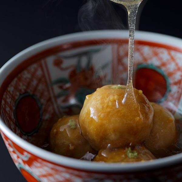 ◇〈下鴨茶寮〉料亭の鴨まんじゅう