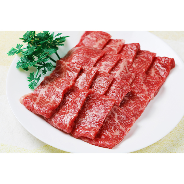 ◇〈焼肉の名門 天壇〉黒毛和牛赤身モモ肉 焼肉用 タレ付*