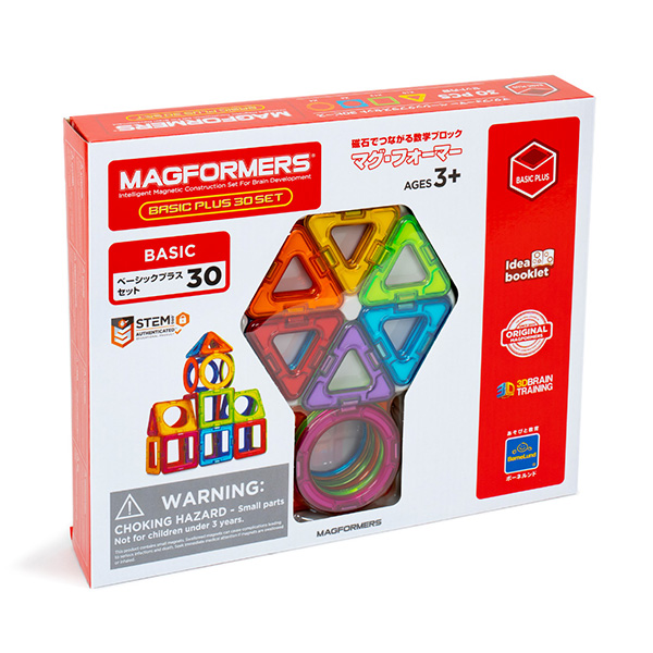 〈ボーネルンド〉マグ・フォーマー ベーシックプラスセット(30ピース)