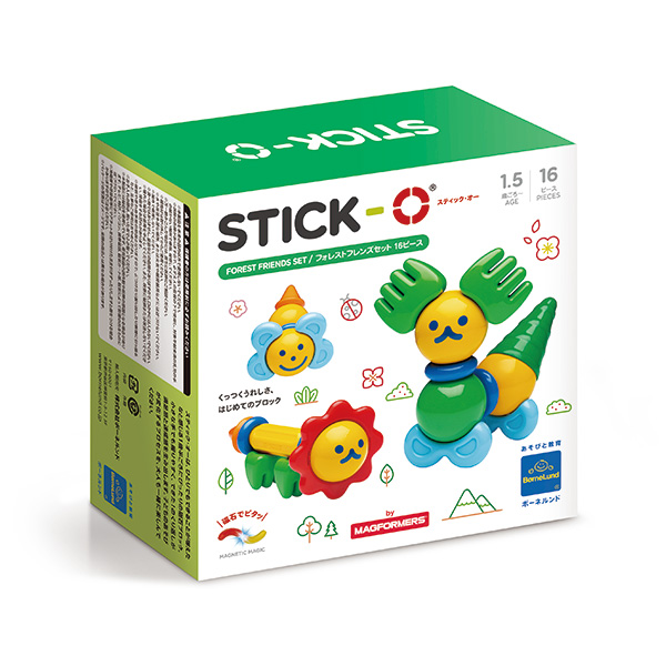 〈ボーネルンド〉スティック・オー フォレストフレンズセット 16ピース