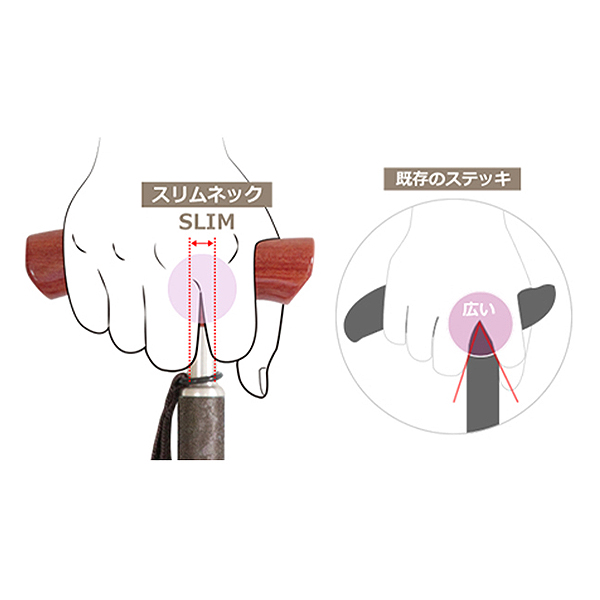 〈シナノ〉高さ調節付一本杖 カイノス和彩