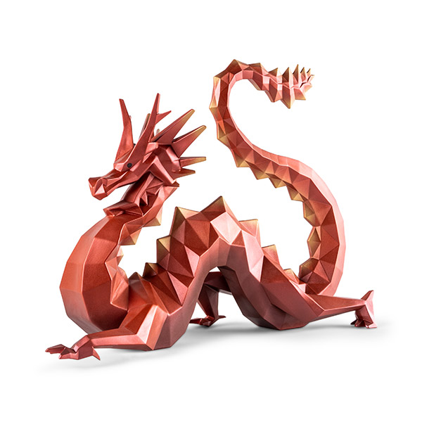 〈リヤドロ〉Origamiドラゴン(Red)70周年記念モデル