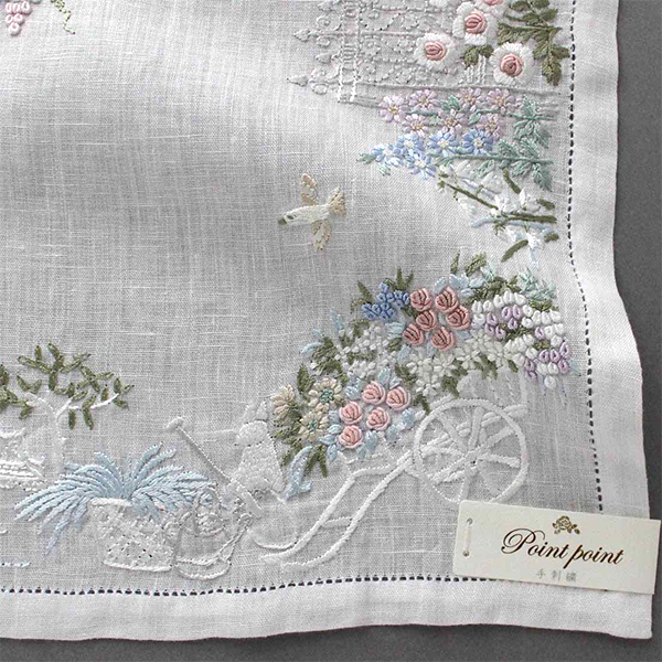 ポワンポワン〉刺繍ハンカチ [531056213]｜近鉄百貨店ネットショップ