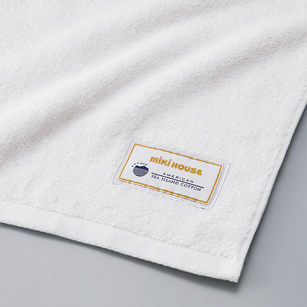 〈ミキハウス〉ゴールドレーベル フェイスタオル2枚セット(BOX付き)