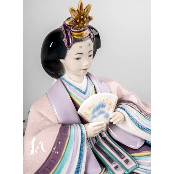 〈リヤドロ〉雛人形(Turquoise&Pink)【ひな人形】【送料無料】