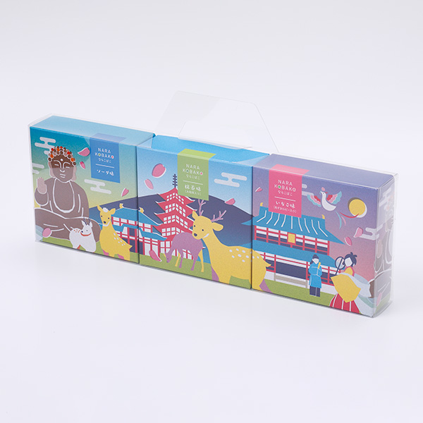 奈良店取扱い商品〈ANYQOTT/エニコット〉なら小箱 3個セット<クリアボックス入>