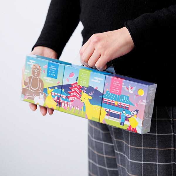 奈良店取扱い商品〈ANYQOTT/エニコット〉なら小箱 3個セット<クリアボックス入>