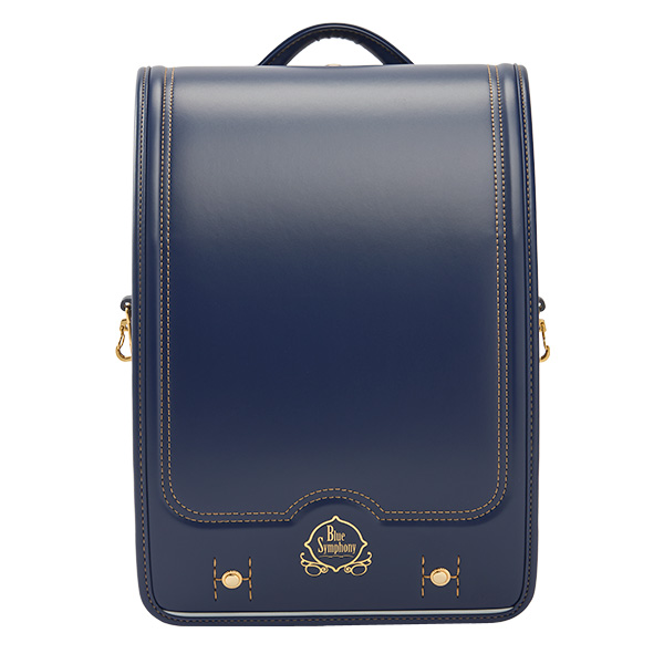 〈2026 近鉄のランドセル〉観光特急青の交響曲(シンフォニー)コラボランドセル カザマランドセル×近鉄電車 ブルー×ステッチ:ゴールド 【会員限定 送料無料】