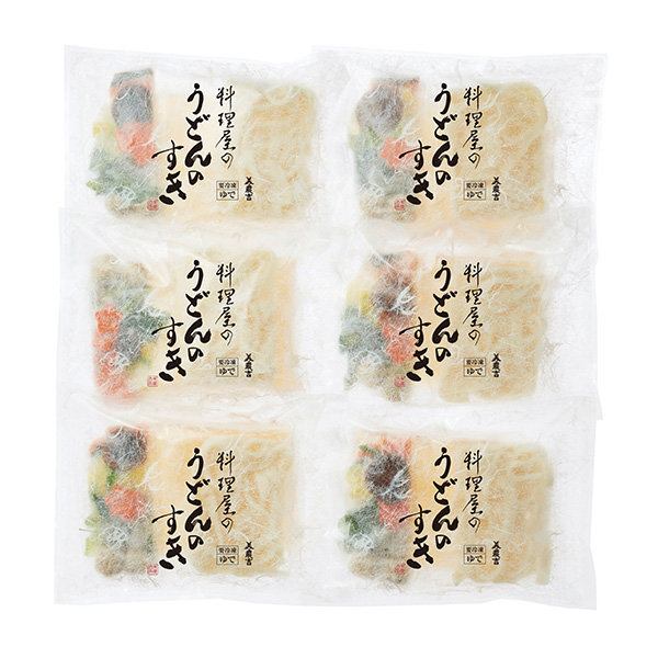 ●【12月30日お届け】【557】〈美濃吉〉うどんのすき 6人前【送料込・冷凍】