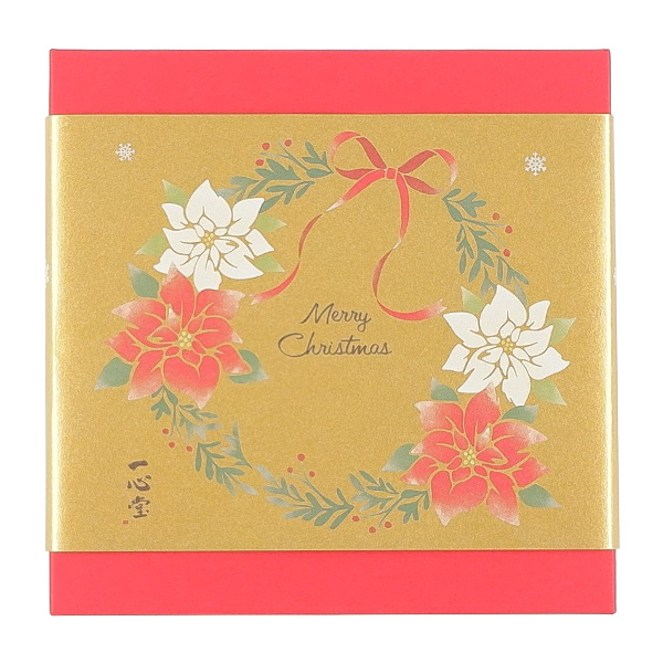 ●〈一心堂〉完熟フルーツ大福 摘みたて菓実クリスマス4個詰合せ