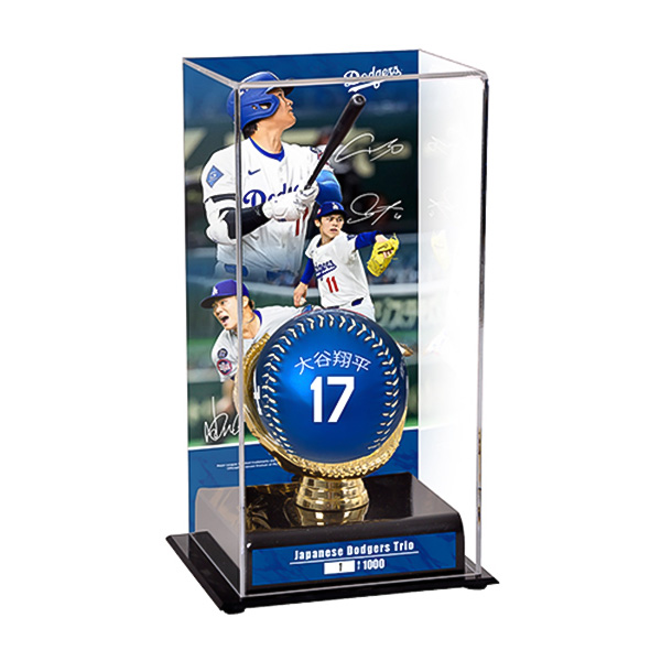 2025 ロサンゼルス・ドジャース 日本人3選手ネームボール 特製展示