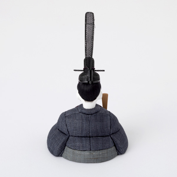 〈中川政七商店〉手織り麻の木目込み雛 親王飾り(塗り台/几帳)