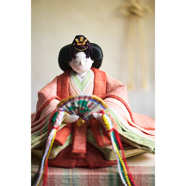 〈中川政七商店〉atelier shimura×中川政七商店 草木染めの衣裳着雛飾り お道具付