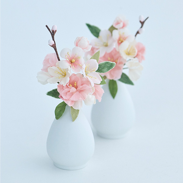 〈中川政七商店〉atelier shimura×中川政七商店 草木染めの衣裳着雛飾り お道具付