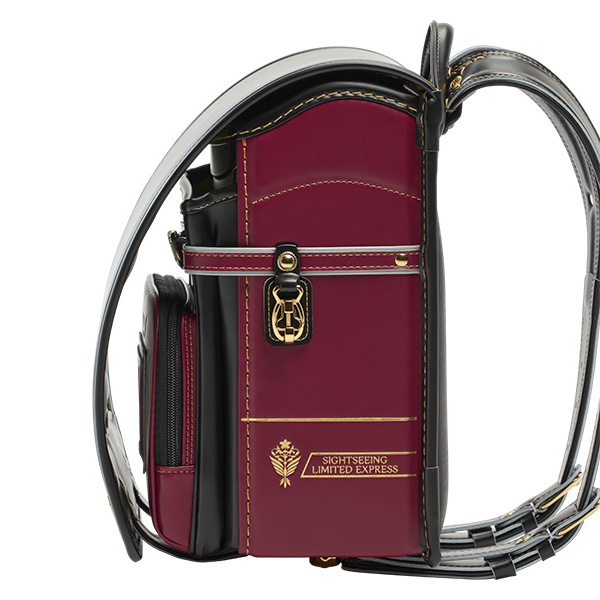 〈2027 近鉄のランドセル〉観光特急あをによしコラボランドセル カザマランドセル×近鉄電車 ブラック*紫檀(したん)【送料無料】