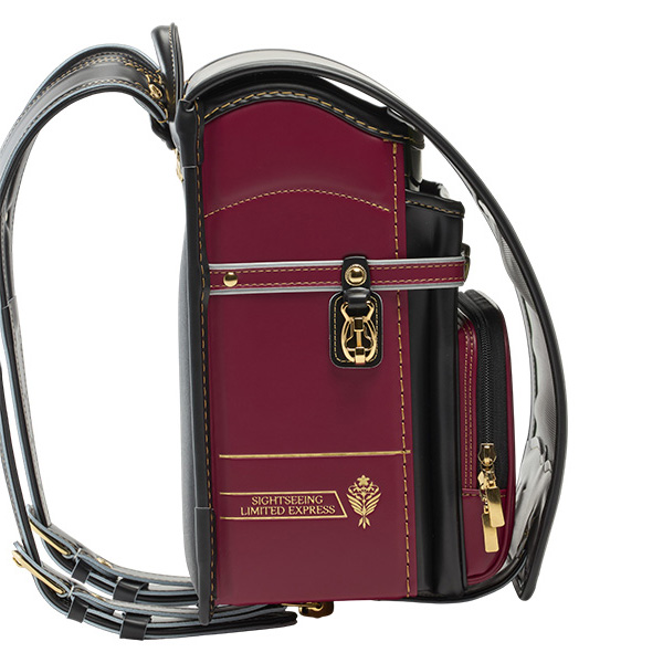 〈2027 近鉄のランドセル〉観光特急あをによしコラボランドセル カザマランドセル×近鉄電車 ブラック*紫檀(したん)【送料無料】