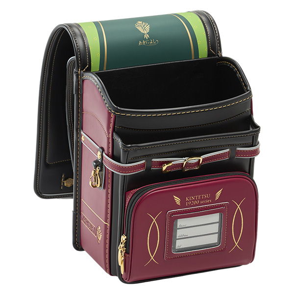 〈2027 近鉄のランドセル〉観光特急あをによしコラボランドセル カザマランドセル×近鉄電車 ブラック*紫檀(したん)【送料無料】