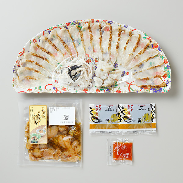 ◇ 父の日 【6月15日〜21日お届け】〈ふく太郎本部〉父の日 まふく炙り刺身・とらふくの漬け(2人前)