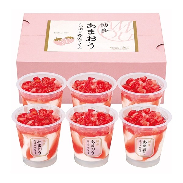 14.○博多あまおう たっぷり苺のアイス