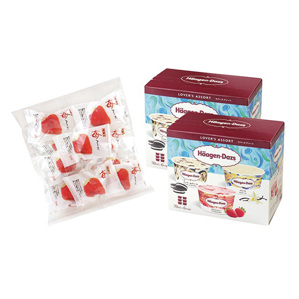 ○ハーゲンダッツ&苺アイス