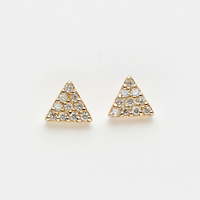 〈芝翫香〉K18ダイヤモンドピアス