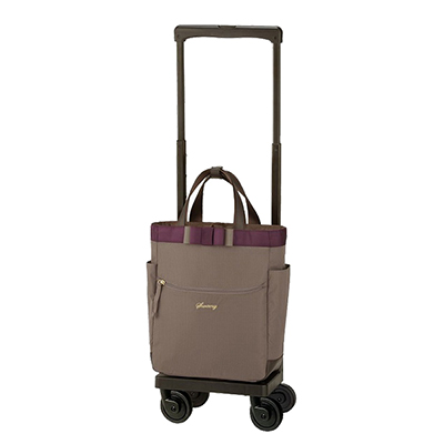 〈スワニー〉キャスター付デイリーバッグ ルバンド M