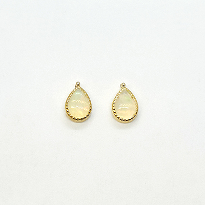 〈芝翫香〉K18オパールピアス「ペア」