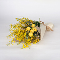 ●〈hanna/ハンナ〉ワンサイドブーケ ジョーヌ